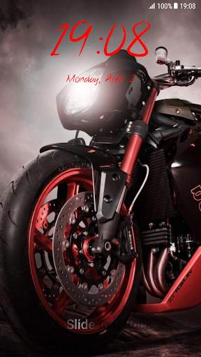 Motorbike Pattern Lock Screen screenshot 5