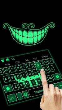 Green Fluorescent Smile Keyboard screenshot 2