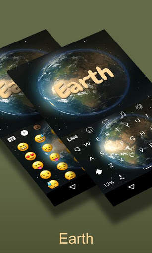 Earth Rotating Live Keyboard screenshot 2
