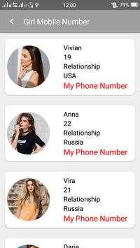 Girl Phone Number screenshot 1