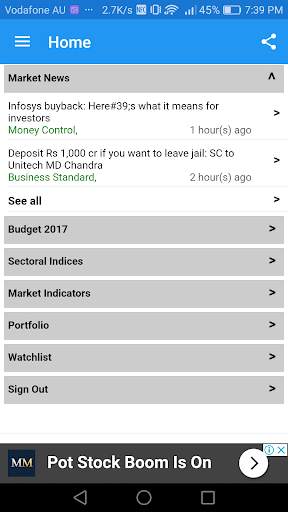 Live Stock Market -BSE NSE Market Viewer screenshot 4