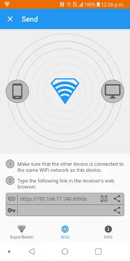 SuperBeam | WiFi Direct Share скриншот 5