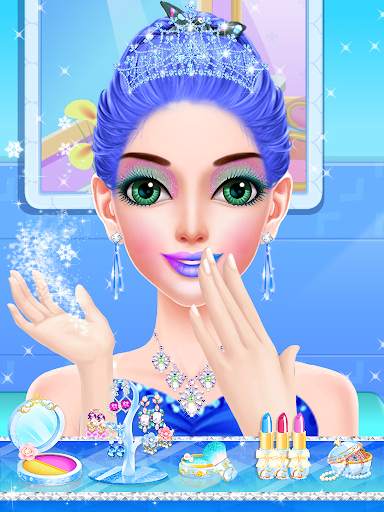 Blue Princess - Makeover Games : Makeup Dress Up screenshot 2