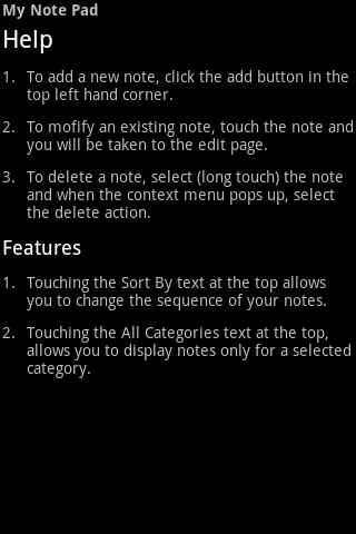 My Note Pad screenshot 6