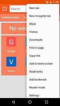 Orange Mini Browser स्क्रीनशॉट 4