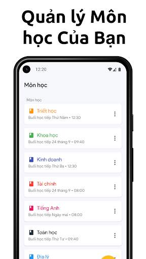 School Planner - Lịch học screenshot 4