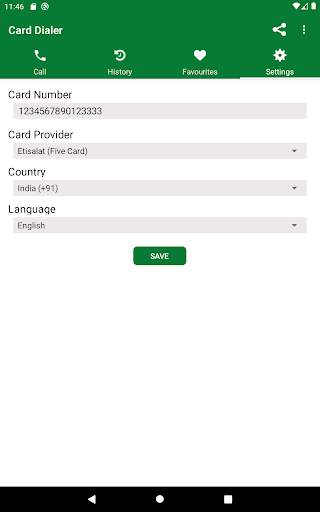 Five Card Dialer  (Etisalat) 12 تصوير الشاشة
