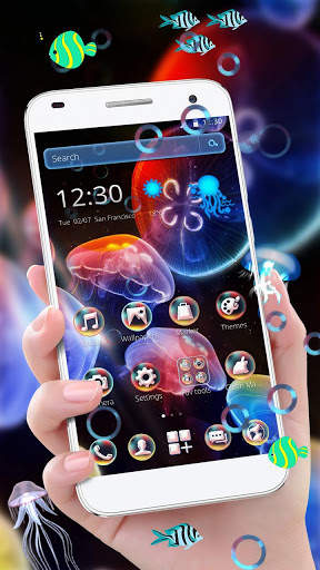 aquatic Jelly Fish Theme screenshot 2