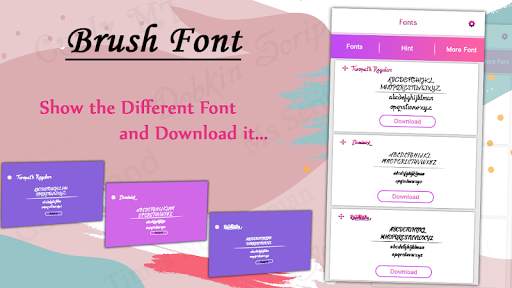 Brush Fonts Style screenshot 4