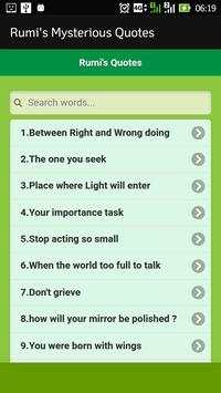 Rumi's Mysterious Quotes screenshot 6