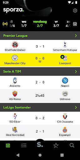 sporza voetbal screenshot 5