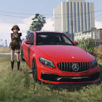 C63 Driving Simulator Mercedes logo