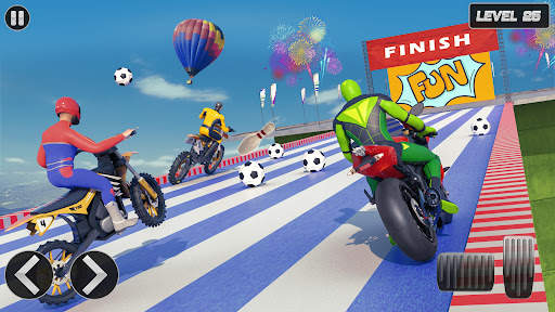 Superhero Bike Stunt Games 3D screenshot 5
