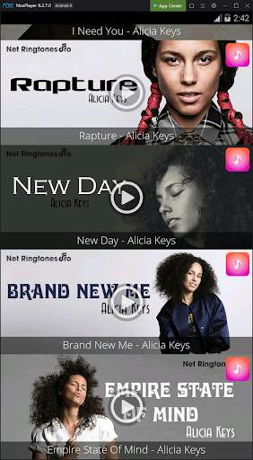 Alicia Keys Free Ringtones screenshot 2