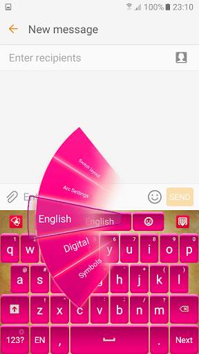 Pink Satin Keyboard screenshot 4