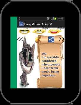 Funny statuses to share! :) screenshot 9
