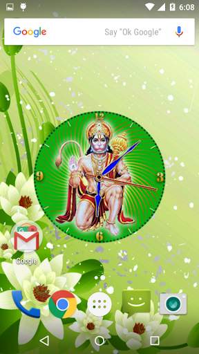 Hanuman Clock Live Wallpaper screenshot 2