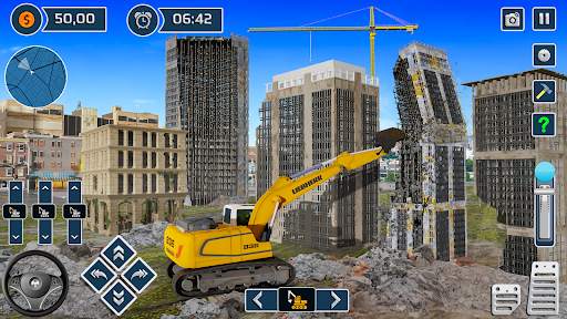 Excavator sim destroying games screenshot 4