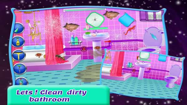 School Girls House Cleaning Games screenshot 3