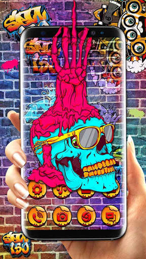 Skull Hand Themes Live Wallpapers screenshot 1