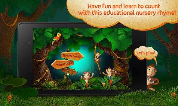 Baby songs: 5 Little Monkeys screenshot 1