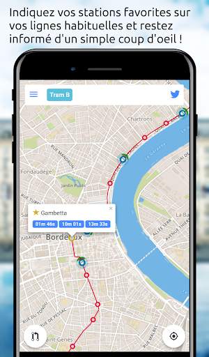 Transports Bordeaux Tram Bus Real Time ODOS screenshot 3
