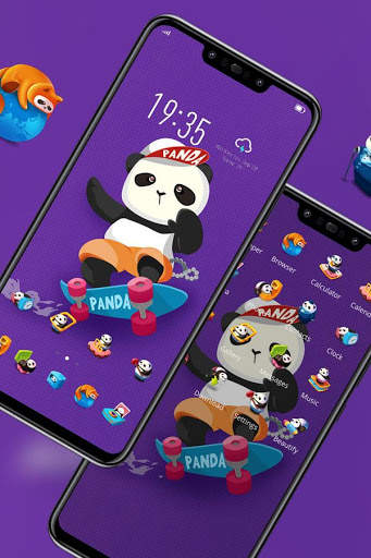 Panda theme for animal best launcher HD V15 Pro screenshot 2