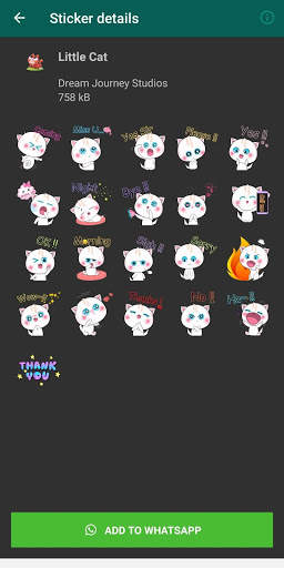 Cute & Funny Cat Sticker For WhatsApp - WAStickers screenshot 6