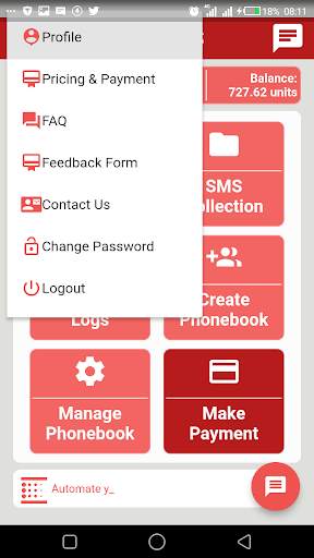 Loftysms Application screenshot 3