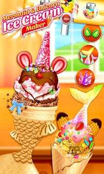 Unicorn Ice Cream Chef: Mermaid Cream Cone Game screenshot 5