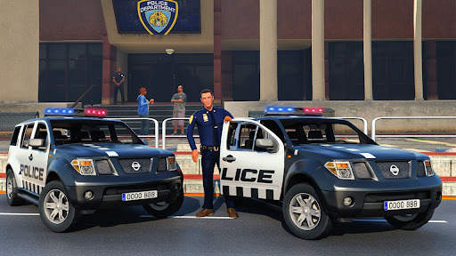 Police Spooky Jeep Parking Sim screenshot 2