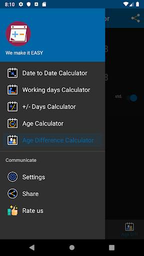 Date Calculator 2 تصوير الشاشة