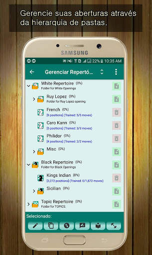 Treinador de xadrez grátis - Repertório Builders screenshot 1