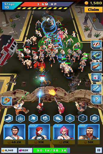 Zombie Defender: Idle TD & Mow zombies screenshot 5