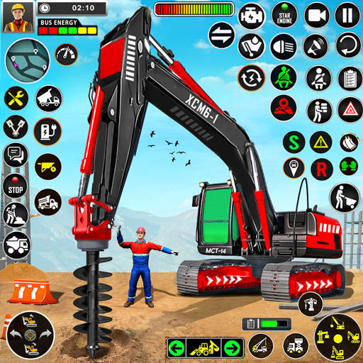Heavy Drill Excavator Games 1.13
