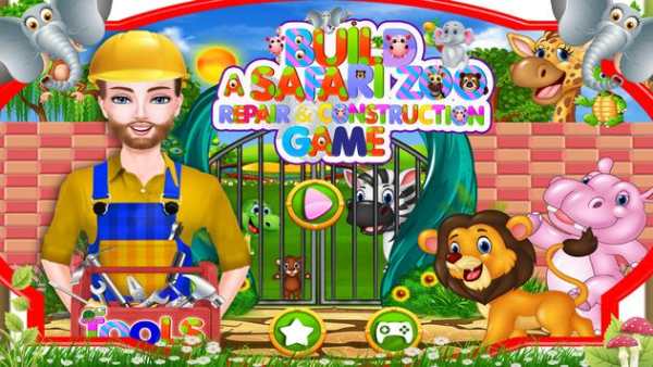 Build a Safari Zoo Repair & Construction Game screenshot 1