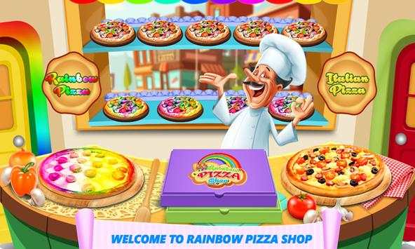 DIY Memasak Rainbow Pizza Shop screenshot 2