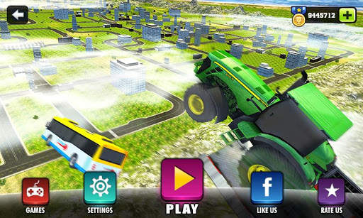 Mega Ramp Transform Racing: Impossible Stunts 3D screenshot 1