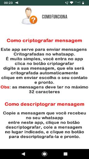 Mensagens criptografadas para whatsapp screenshot 3