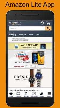 Lite Amazon Shopping App screenshot 1