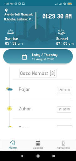 Salah and Qaza Reminder 1 تصوير الشاشة