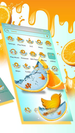 Lemon Fish Water Launcher Theme screenshot 3