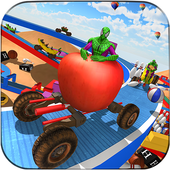 Superhero Apple Car Racing Games Android (Beta) icon