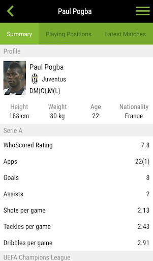 WhoScored Football App screenshot 6