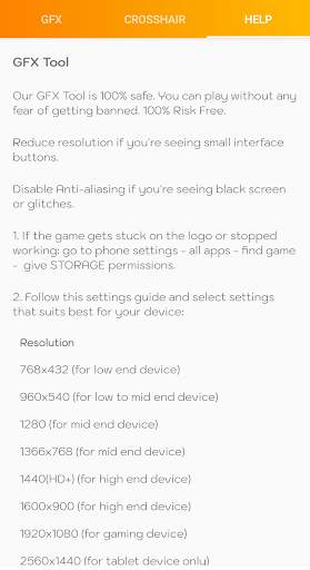 GFX Tool Pro - Game Booster for Battleground स्क्रीनशॉट 8