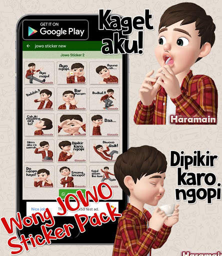 Jawa Sticker WA Sticker Apps - Jowo Lucu Sticker screenshot 3
