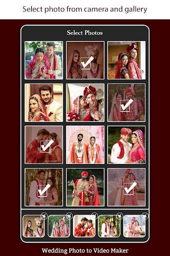 Wedding Photo to Video Maker w screenshot 1