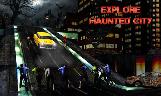 Halloween Night Taxi Driver 3D Car Driving Games screenshot 4
