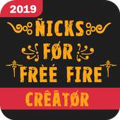 Name Creator For Free Fire - Nickname Generator 1.0