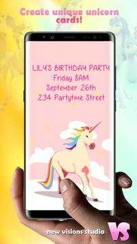 Unicorn Invitations App screenshot 4
